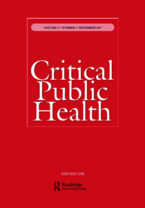 Critical Public Health journal cover