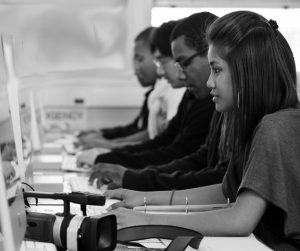 Students working in computer lab