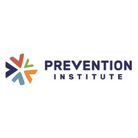 prevention institute logo, with text to the right of a multi-colored circle