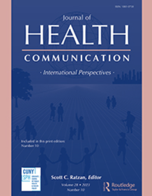 text-only journal cover for Journal of Health Communication
